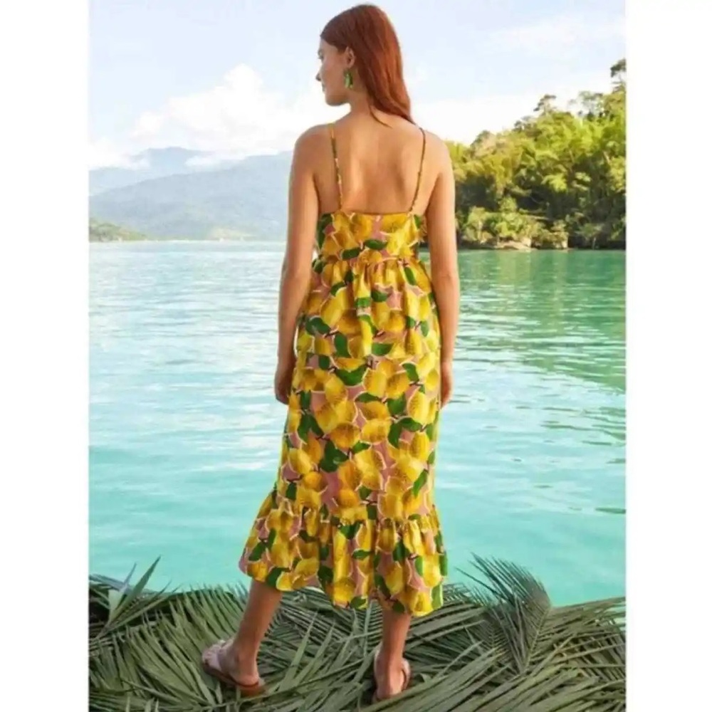 Farm Rio Lemon Print Top - Picture 2 of 13